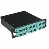 Quiktron Q-Series Fiber Distribution System - Patch panel - black - 12 ports