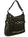 Designer Purses Michael Kors Collegiate Top Zip Fringe Stud Hobo Shoulder Handbag