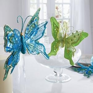 Set of Two Katherine's Collection Butterflies - Grandin Road