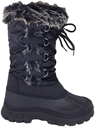 Women Winter Cold Weather Snowboots Lace up Zipper (Vipfootwear) (5, Iceberg)