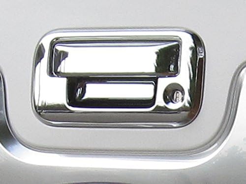 AutoZ Chrome Plated ABS Trim Tailgate Handle Cover Kit 2008-2015 FORD F250 &amp; F350 SUPERDUTY