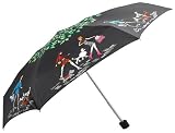Totes Umbrella with Dog Print, Black