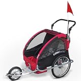 Infantastic� FAH16-Aurora Red 2 in 1 Jogger und Fahhradanh�nger f�r 2 Kinder klappbar und gefedertvon "Infantastic�"