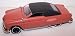 Phoenix Toys Metal World Diecast Street Rod Version 1/38 Scale 49 Ford Coupe in Color Primer Rust with Black Top