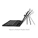 Contixo 10.1'' Tablet Folio Keyboard with Stand Universal PU Leather Case LR102/Q102/Q103 Tablet and More 10.1'' or 10'' Tablets