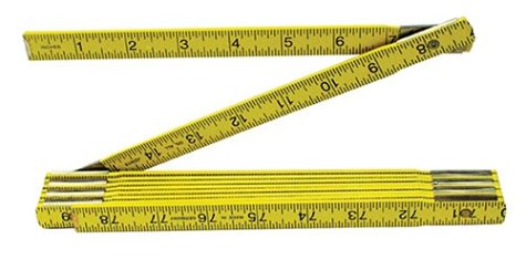 Folding Wood Rule English/Metric 6 1/2 FT