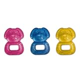 from Mebby Mebby Water Filled Teething Ring Dog Shape (Various Colours, 3 Individual Packs) (Model 91859)