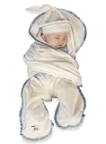GoBaby Teddytoes Cotton Lt Blue Satin Trim Sz 2 (6-18 Mo)