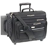 Solo Ballistic Nylon Dual-Access Rolling Computer/Overnighter