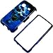 Blue Skull Protector Case for Samsung Galaxy Prevail M820