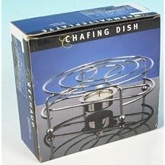 St�vchen, St�fchen, Warmhalteplatte verchromt mit Teelicht, Chafing Dish