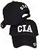 CIA Embroidered Adjustable HAT Black Fbi Ball Cap