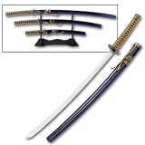Classic Blue Bushido Katana 3 Piece Super Set
