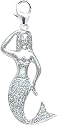 14k Gold Diamond Mermaid Charm (1/10 cttw)