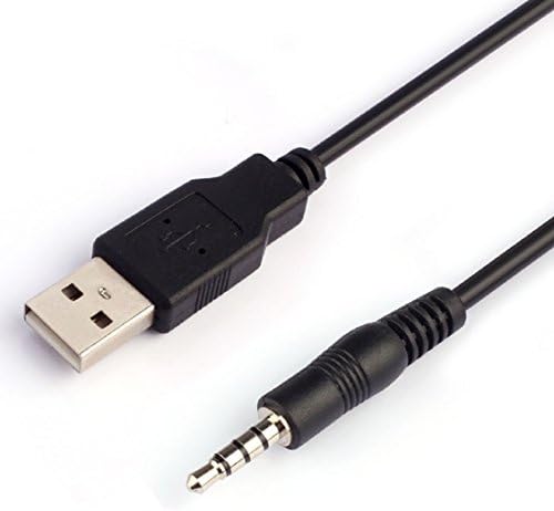 Vovotrade(TM) 3.5mm AUX Audio To USB 2.0 Male Charge Cable Adapter Cord for Car MP3