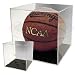 BCW BallQube Grandstand Basketball / Soccer Ball Holder with Wood Base and UV - Sports Memoriablia Display Case - Sportscards Collecting Supplies