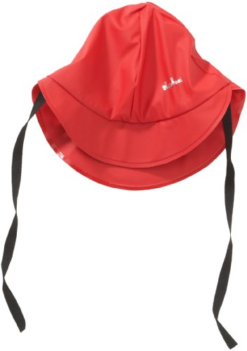 Playshoes Unisex - Baby M&uuml;tzchen 408951 Regenm&uuml;tze mit Baumwoll-Futter, Gr. 47, Rot (8 rot Preisvergleich