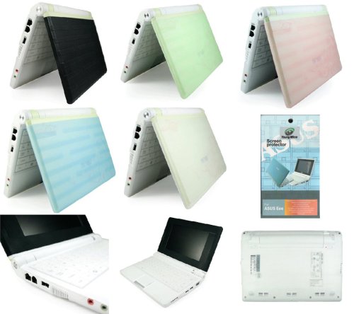 2n1 Combo   Premium Silicone Skin Case Cover   Bundled with Screen Protector Shield   for Asus 7 Inch Eee eeepc 8G 4G 2G Surf