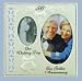 50th Wedding Anniversary Gift - Golden Double Then-and-Now Frame
