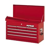 Waterloo WI-600 26-Inch Long by 12-Inch Wide by 15-1/3-Inch High Red 6 Drawer Chest