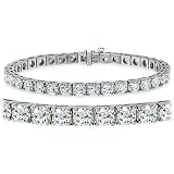 14k White Gold Diamond Eternity Bracelet (10 ct.tw.)