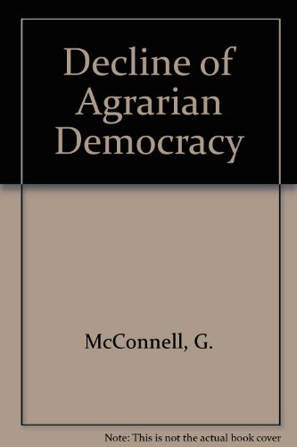 decline of agrarian democracy atheneum paperbacks