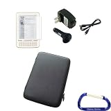 Gizmo Dorks Hard EVA Case Cover (Black), Screen Protector, and Charging Bundle with Carabiner Key Chain for the iRiver Story HD eReader