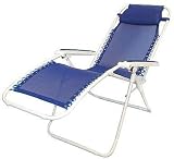 La Chaise Blue Mesh Folding Recliner by Target