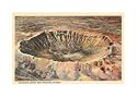 Meteorite Crater, Winslow, Arizona Art Poster Print, 17x11