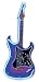 Christmas Saving - Rock n Roll Never Die Jazz Blue Neon Guitar Shape Clock