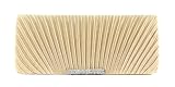 Scarleton Satin Flap Clutch With Crystals H301718 - Gold