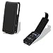 Noir Luxe Black Leather Flip Case for Sony Ericsson C510