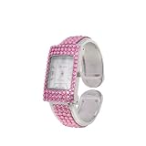 Geneva Platinum Glam Pink Rhinestone Fashion Watch by Geneva
