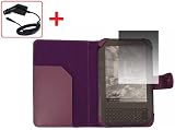 41JXaJBDxOL. SL160  SUNNY SAVERS AMAZON KINDLE 3 3G 3RD GENERATION WIFI PURPLE EXECUTIVE LEATHER CASE COVER WALLET (FOR LATEST KINDLE) WITH KINDLE3 SCREEN PROTECTOR AND CAR CHARGER Reviews