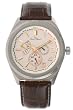 Mens Lucien Piccard Leather Day Date 24 Hour Time Watch 28104BR