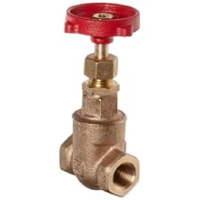Milwaukee Valve 1140 Series Bronze Gate Valve, General Service, Class 150, Non-Rising Stem, NPT Female