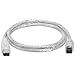 Cmple - 9 PIN/ 6PIN BILINGUAL FireWire 800 - FireWire 400 Cable - 3FT, CLEAR