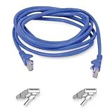 (Price/EA)Cat 5E Snagless Ethernet Cable, 3', Blue