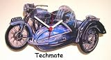 Triumph Motorbike Wall Clock