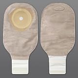 Hollister Premier Lock 'n Roll Drainable Pouch with Filter, Pre-Sized Soft Flex Skin Barrier, Beige, Length 12", Stoma 1", 10/Bx, HOL88325