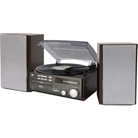 Turntable from elta Germany 2750G Record Player with CD-Player, Radio and Speakers