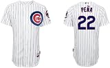 Carlos Pena Jerseys Chicago Cubs #22 Carlos Pena White(blue Strip) Jerseys (XXL/54)