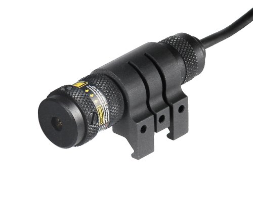 UTG Combat Tactical W/E Adjustable Red Laser with Rings