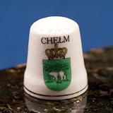 Ceramic Thimble - Chelm City Crest