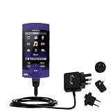 International Ladegerät / AC Reiseladegerät für Sony NWZ-S544 _ Gomadic Marke mit TipExchange Technology