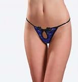 Blue chinese Print Thong O/S