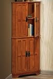 Craftsman Corner Four-door Cabinet With Wood Doors