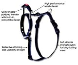 Bamboo Quick Control Harness with Built-In Leash Large, Black