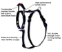 Bamboo Quick Control Harness with Built-In Leash Large, Black