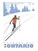 Cross Country Skier, Thunder Bay, Ontario Giclee Poster Print